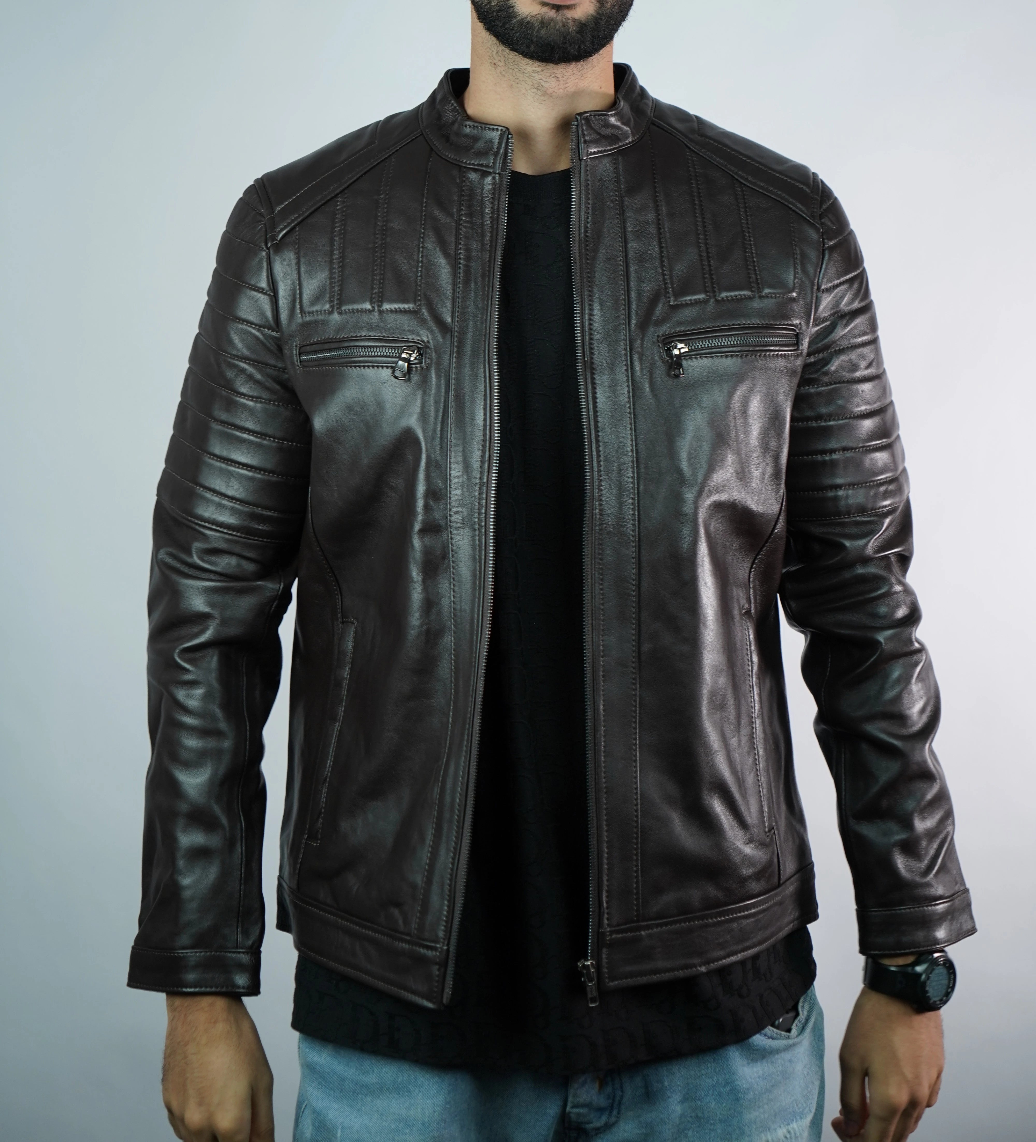 Men’s Leather Jacket – Origin Brown